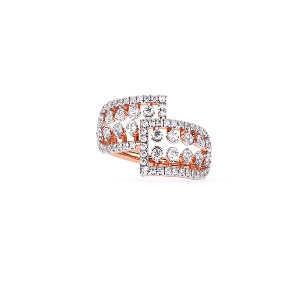 Art Deco Inspired lab Grown Diamond Anniversary Gift Ring